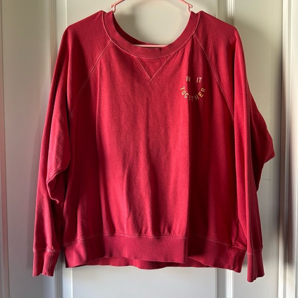 “In it together” quote pullover large / B51